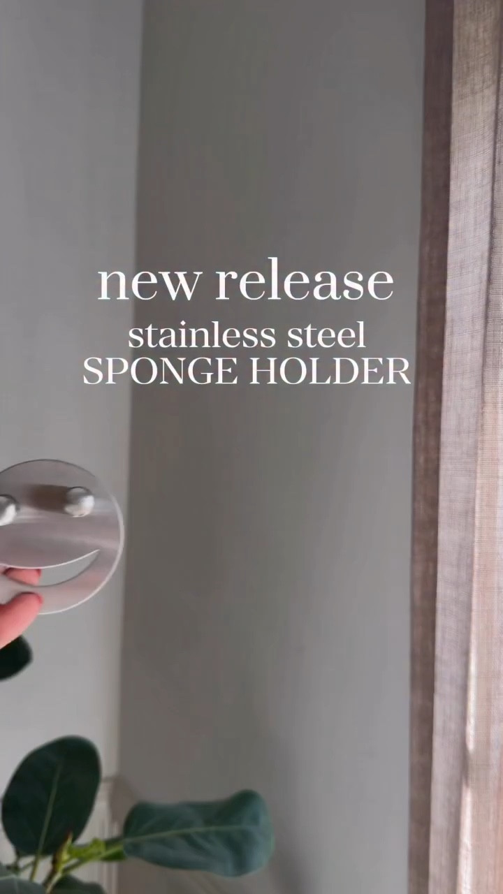 Type “SINK” to scrap this genius Amazon find! 🧽 New release stainless steel sponge holder!!! 🧼 Hides discretely within your sink & the perfect shape to hold your scrub parent!!! Love these metal holders!!! 😍😍😍