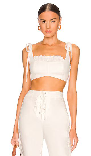 Gina Corset Top in Ivory | Revolve Clothing (Global)