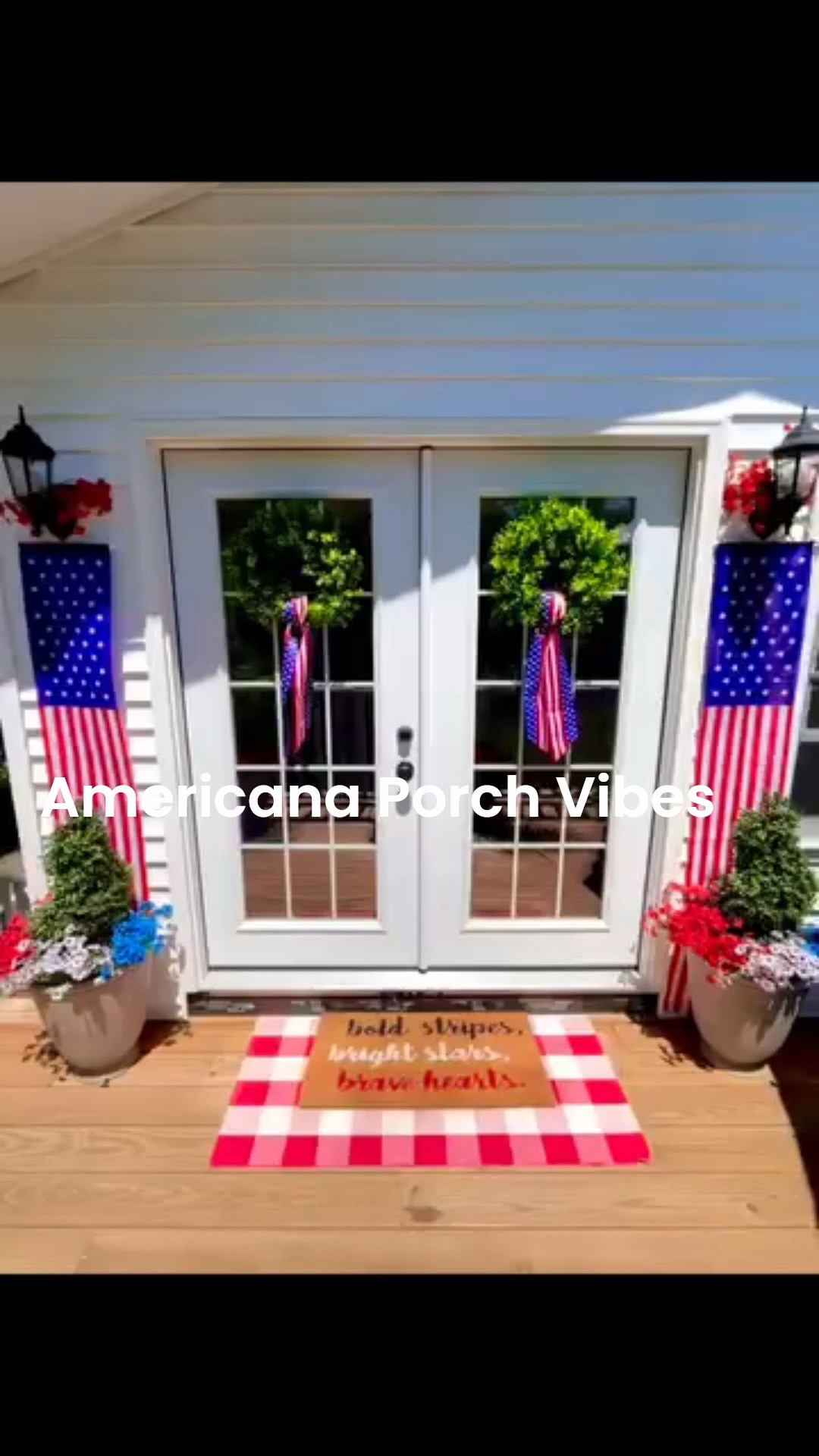 Patriotic Entryway Inspo 🇺🇸✨
Kick off summer with the cutest festive entryway decor! These faux florals look incredibly realistic — I get compliments on them all the time. ❤️🤍💙

The red and white buffalo plaid adds such a cozy Americana touch and can even carry you right into the holiday season. These pieces are perfect for Memorial Day through the Fourth of July! 🇺🇸⭐👏

#LTKSeasonal #LTKHome #LTKSaleAlert