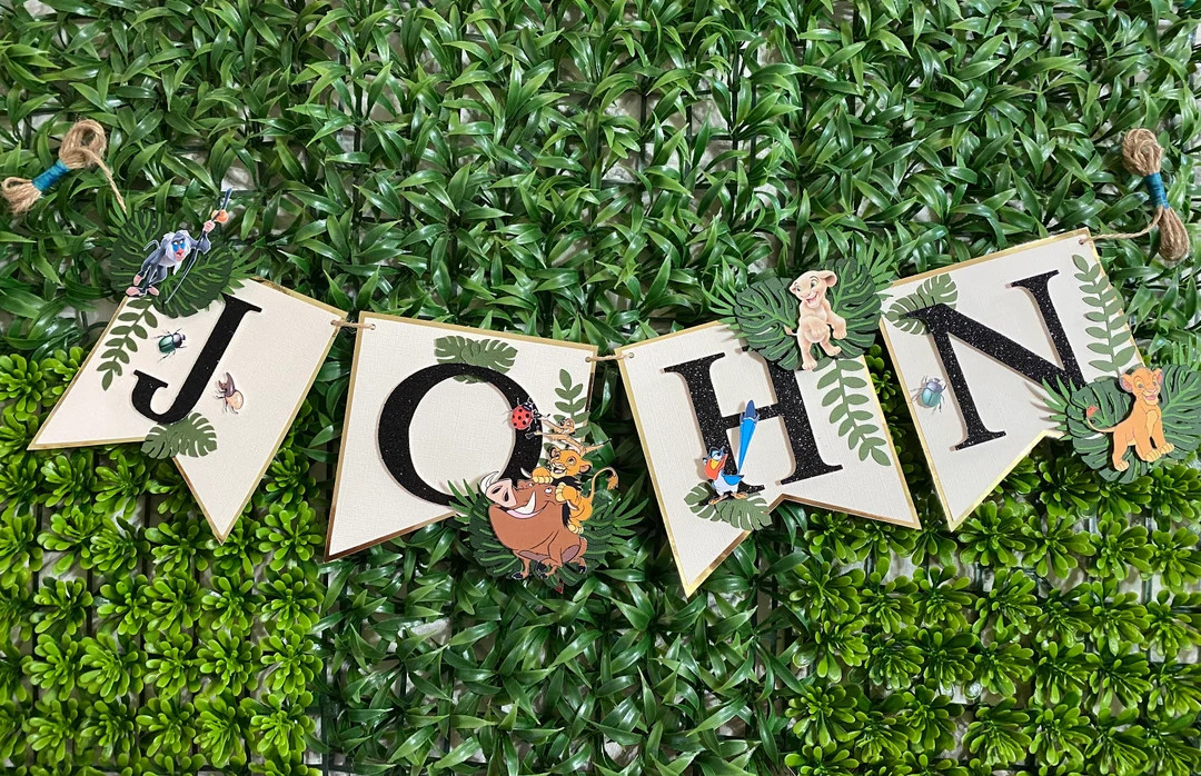 The Lion King Banner, the Lion King Name Banner,lion King Decoration, Personalized Banner,lion Ki... | Etsy (US)