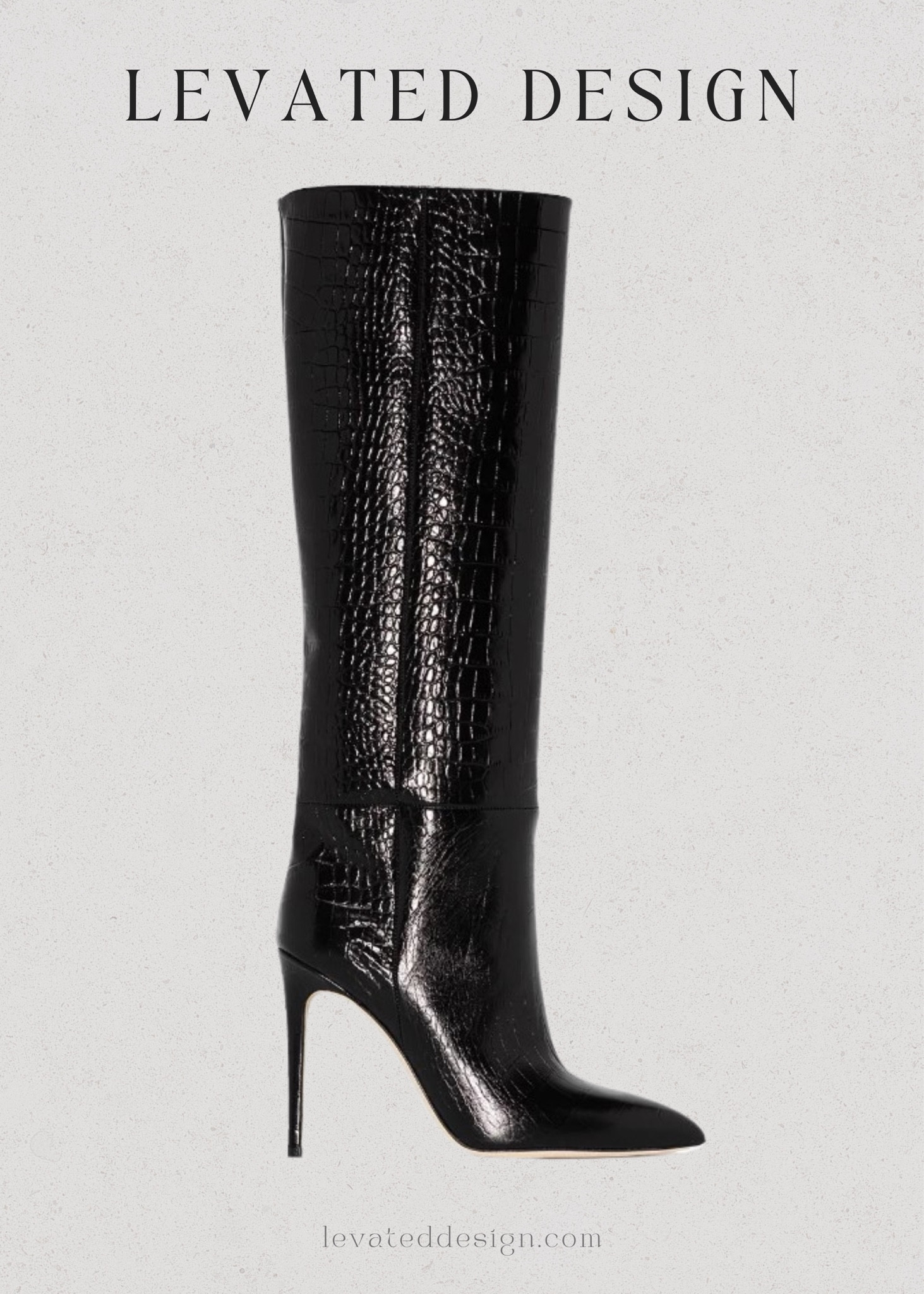 Beautiful knee high pointed toe black boots 

#LTKfit #LTKstyletip