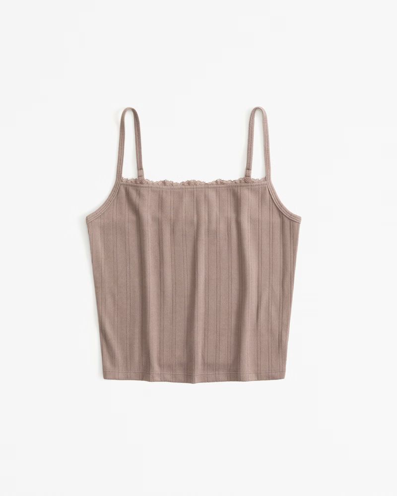 Lounge Pointelle Tank | Abercrombie & Fitch (US)