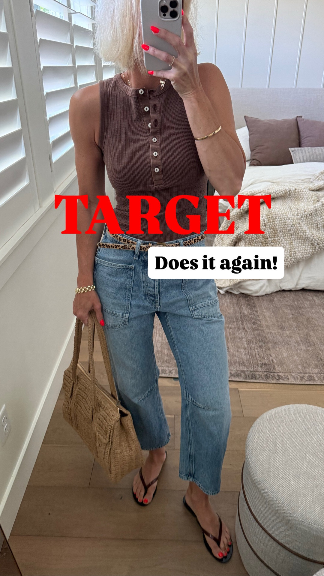 Summer style doesn’t have to be expensive. ☀️
@Target is absolutely delivering this season, and this $15 vintage-inspired tank might be my favorite find yet. It has that perfectly worn-in feel, comes in multiple colors, and looks so much more expensive than it is.
I also linked a bunch of NEW Target arrivals that just went live online—pieces you probably haven’t seen yet!
👉AND must have pool essentials— the BEST oversized striped beach towels, giant fabric pool float for $20, a portable speaker for $15, and cute bags to carry it all!

#LTKOver40 #LTKmomlife #LTKootd