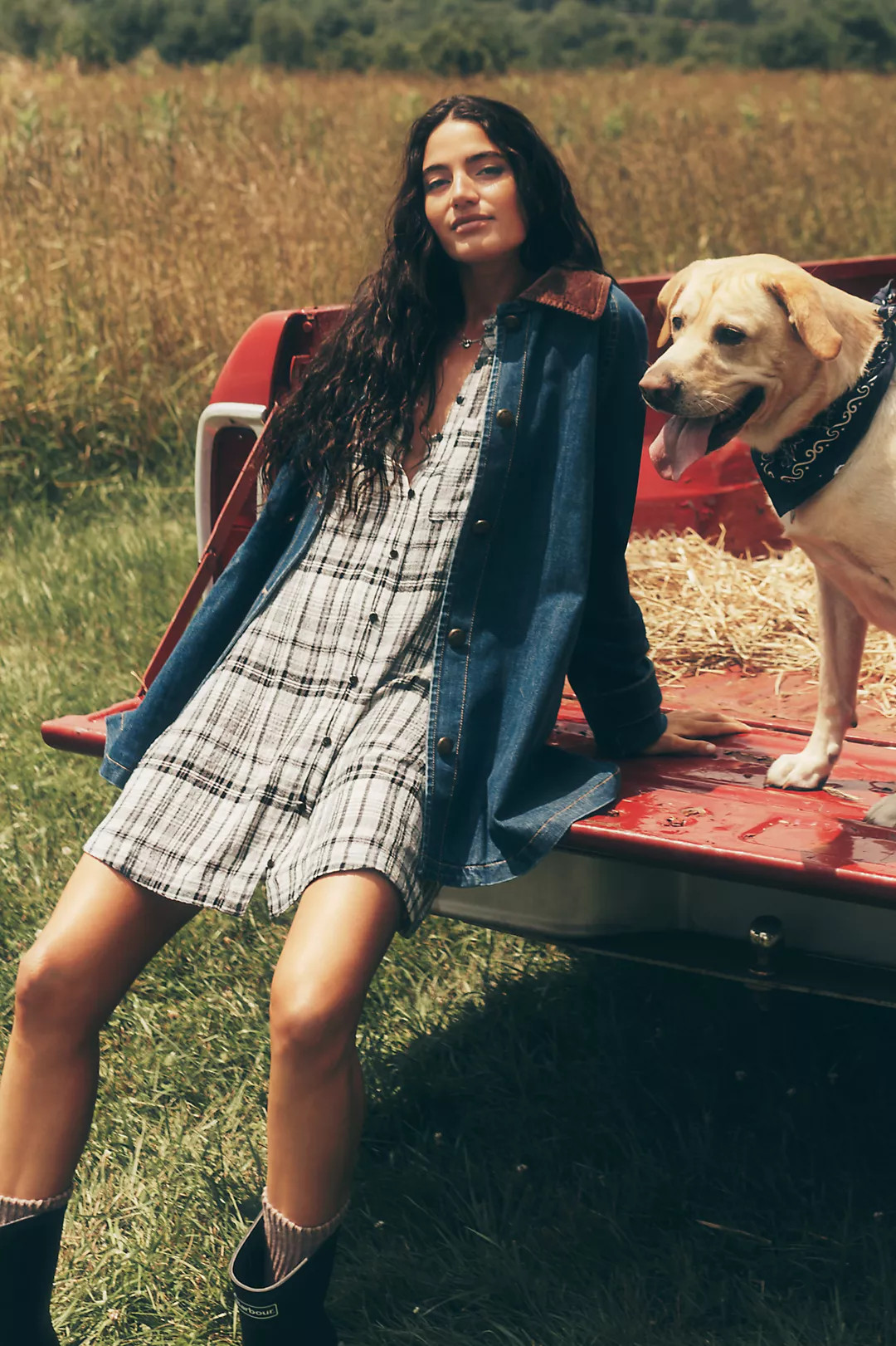 Maeve Denim Barn Coat | Anthropologie (US)