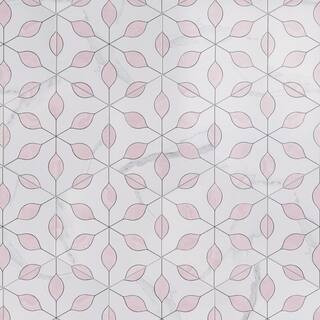 Alicante Pink Hexagon 7.88 in. x 9.45 in. Matte Porcelain Floor and Wall Tile (9.9 sq. ft. /Case) | The Home Depot