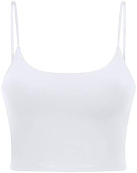 UOTJCNR Women's Longline Yoga Tank Top Padded Sports Bra Workout Fitness Running Camisole Crop To... | Amazon (US)