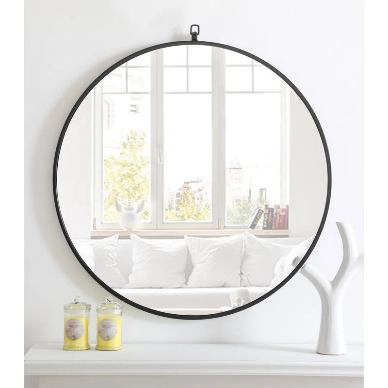 Cassie Metal Round Wall Mirror | Wayfair North America
