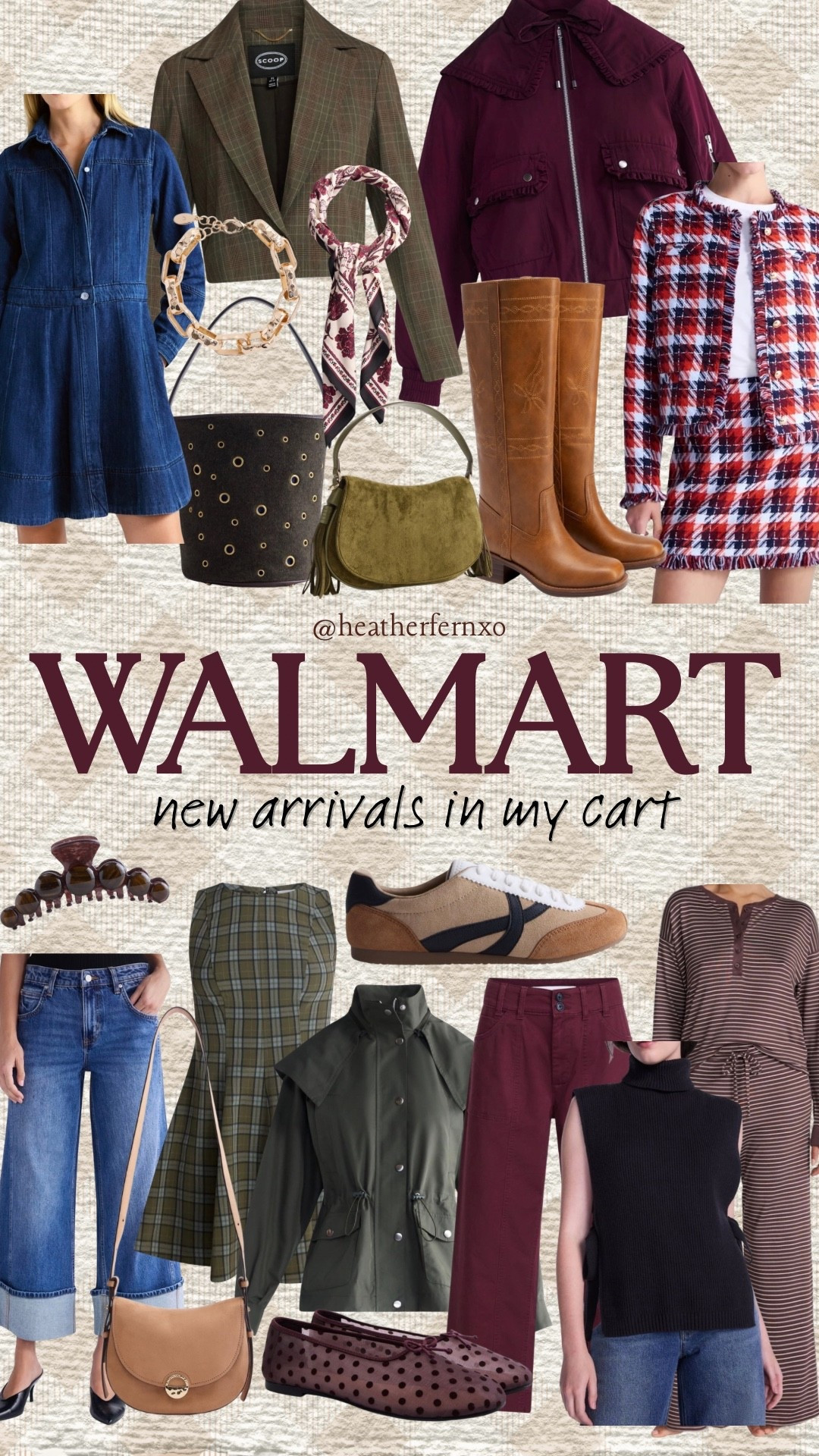 Walmart New Arrivals I’m Loving 🛒 Shop what I’ve added to my cart 🍁 @Walmart 

#walmart #womens #fall #shoes #boots #sweater #falldress #jeans #jacket #purse #bag #loungeset #walmartnewarrivals #newarrivals

#LTKSeasonal #LTKgrwm #LTKootd