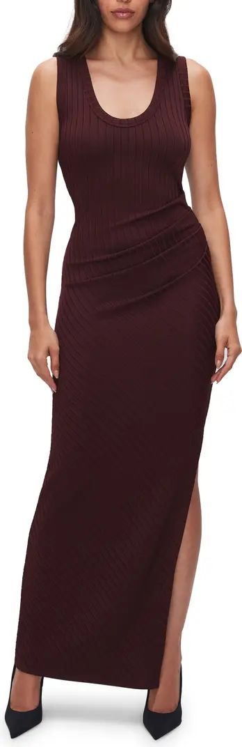 Shine Rib Scoop Neck Dress | Nordstrom