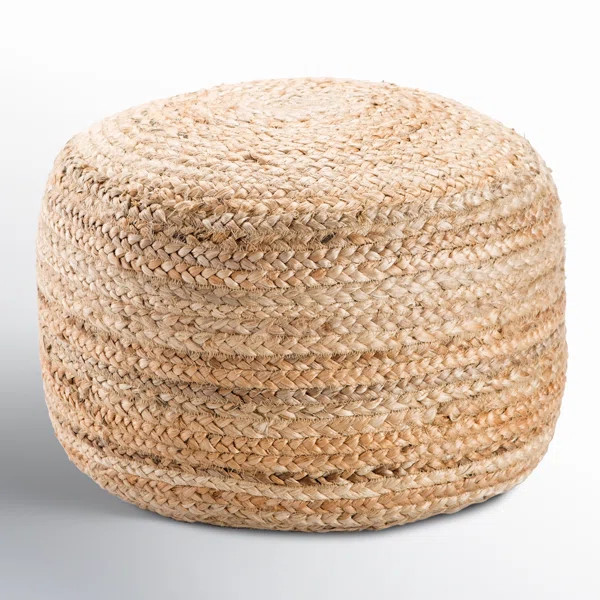 Teele 18" Wide Round Pouf Ottoman | Wayfair North America