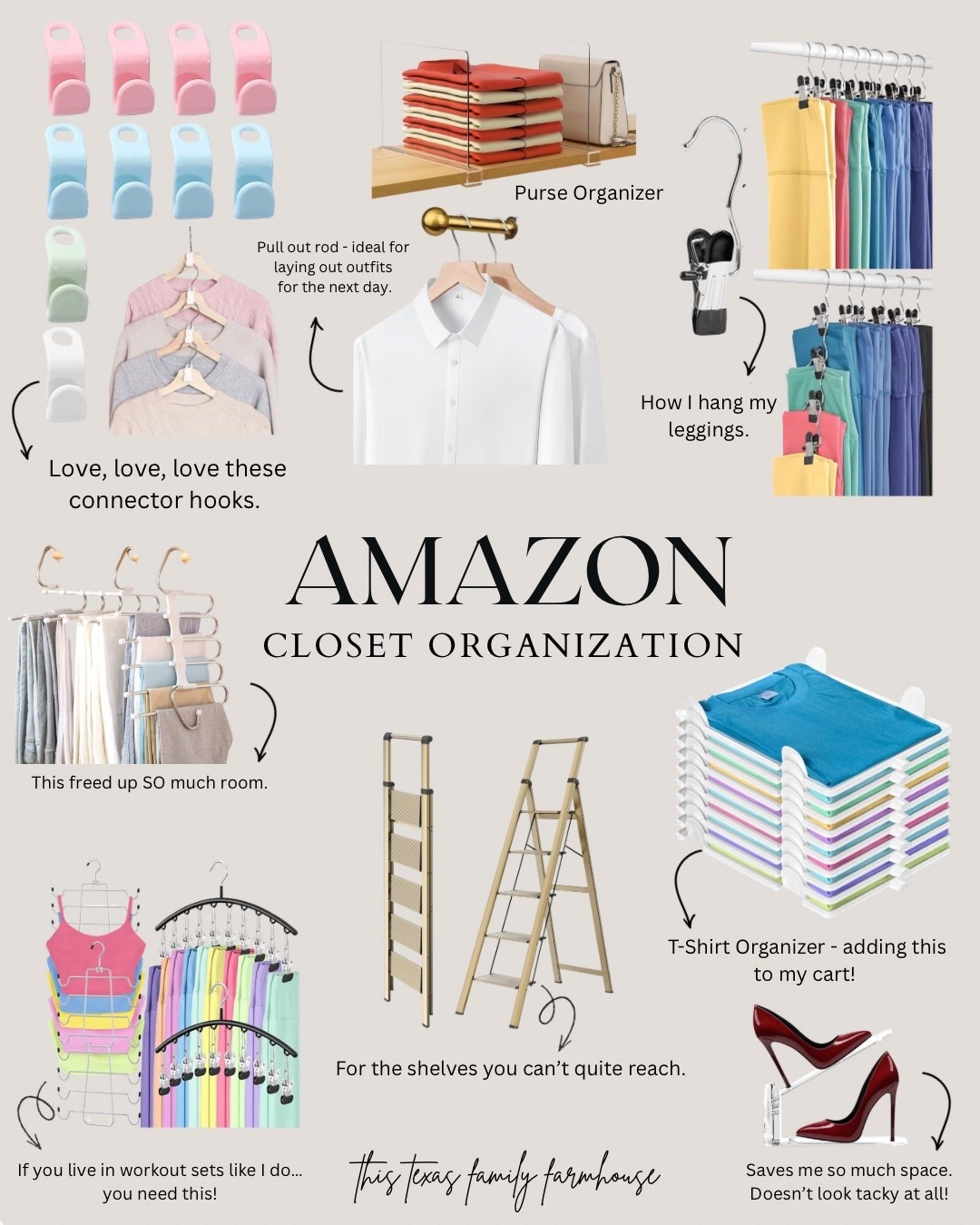 Closet organization | Amazon finds | home organizing | simple life | mom hacks | home hacks 

#LTKgrwm #LTKActive #LTKWorkwear