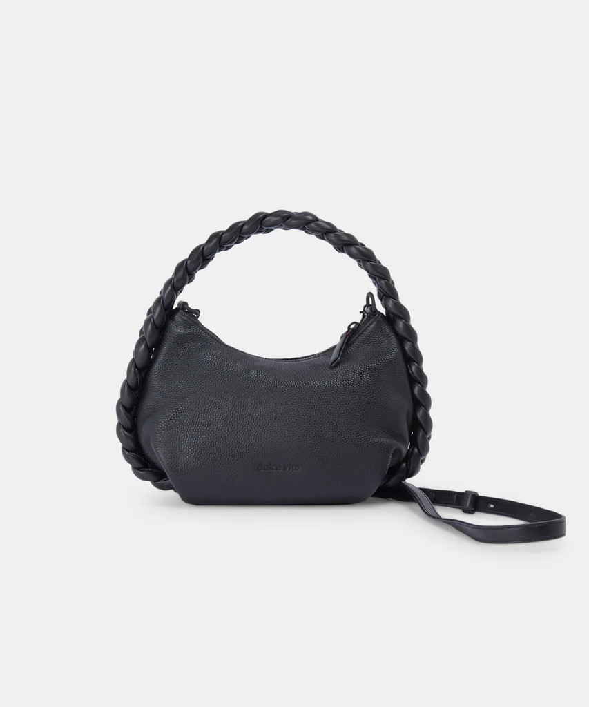 PIPPA CROSSBODY BAG BLACK LEATHER | DolceVita.com