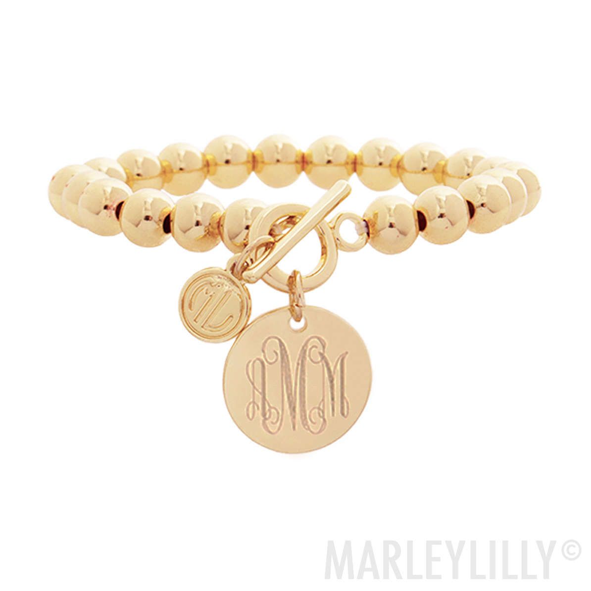 Monogrammed Ball Bracelet | Marleylilly