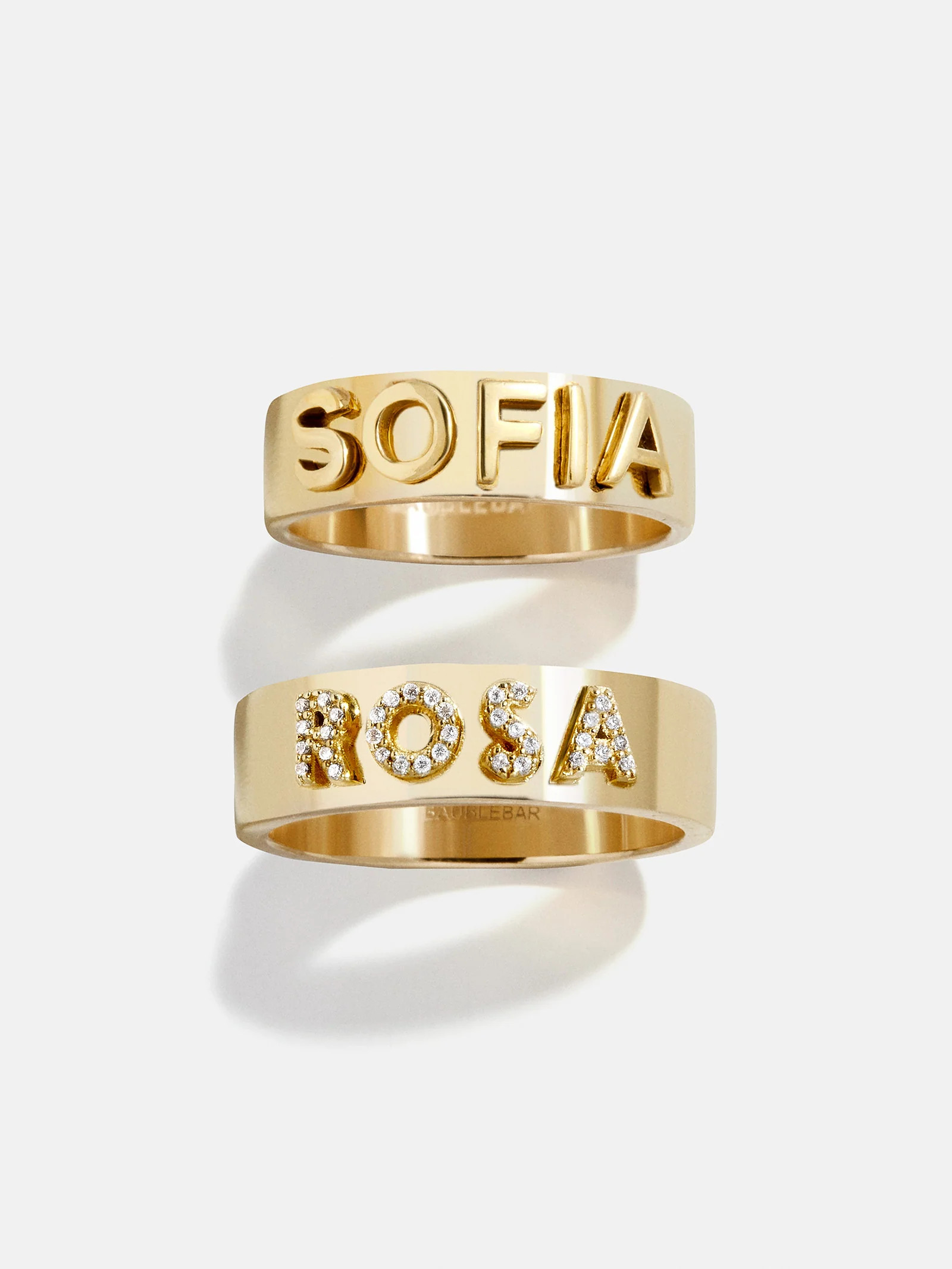 18K Gold Custom Block Ring - 18K Gold | BaubleBar