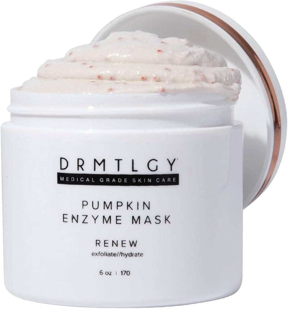 DRMTLGY Pumpkin Enzyme Face Mask with Jojoba Beads. Gentle Exfoliating Pumpkin Facial Mask for Du... | Amazon (US)