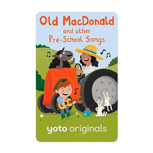 Yoto Old Macdonald & Other Pre-School Songs – Kids Musical Card for Use with Player & Mini All-in-1 Audio Device, Screen-Free Listening with Fun Singalong Music for Playtime & Travel, Ages 1+ | Amazon (US)
