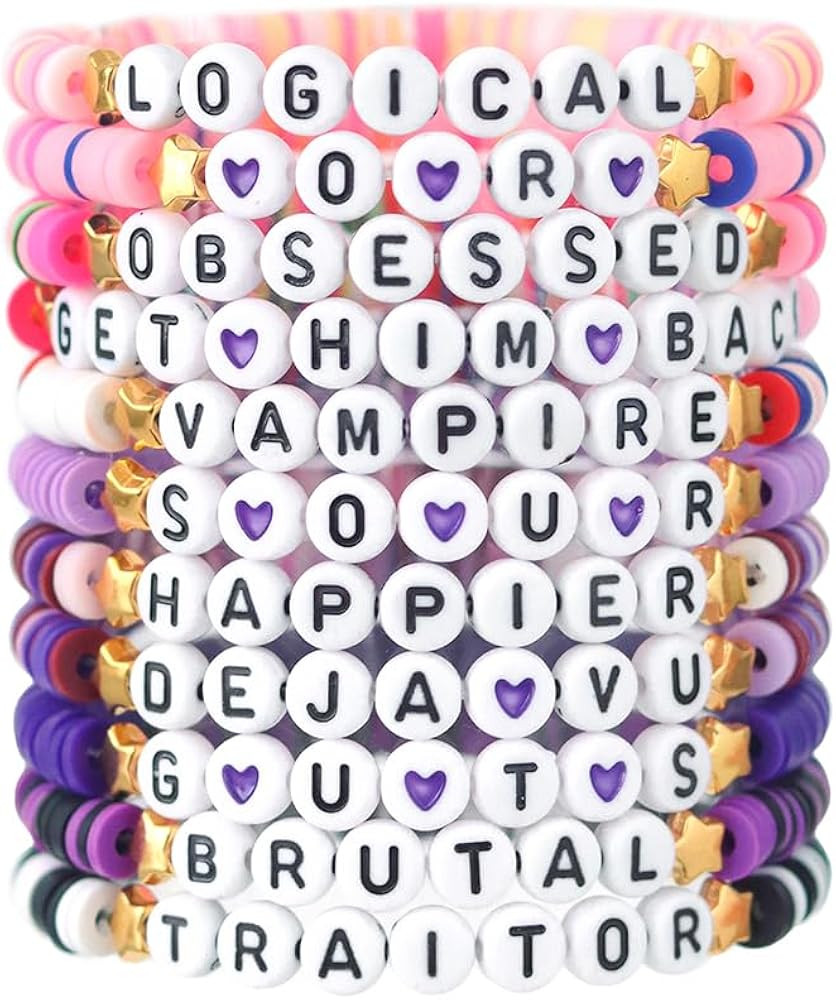 11PCS Friendship Bracelets Olivia Guts Concert Outfit Stuff Gifts for for Fans | Amazon (US)