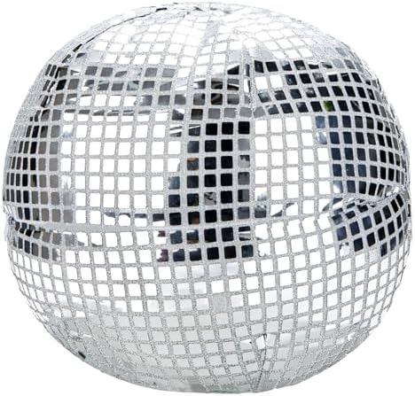 Disco Ball Pillow - Silver Disco Throw Pillow, 12'' Round, Funky Sequin Decoration for Teen Girls... | Amazon (US)