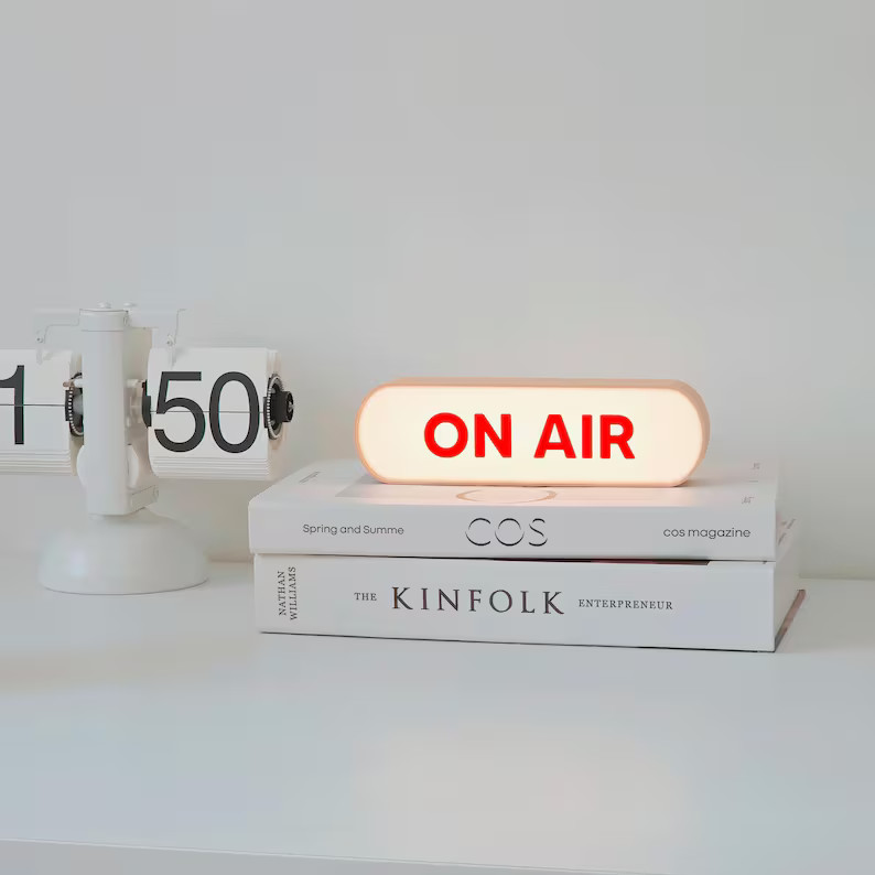 On air sign lamp, On air lightbox, Podcast sign, Streaming stuff | Etsy (US)