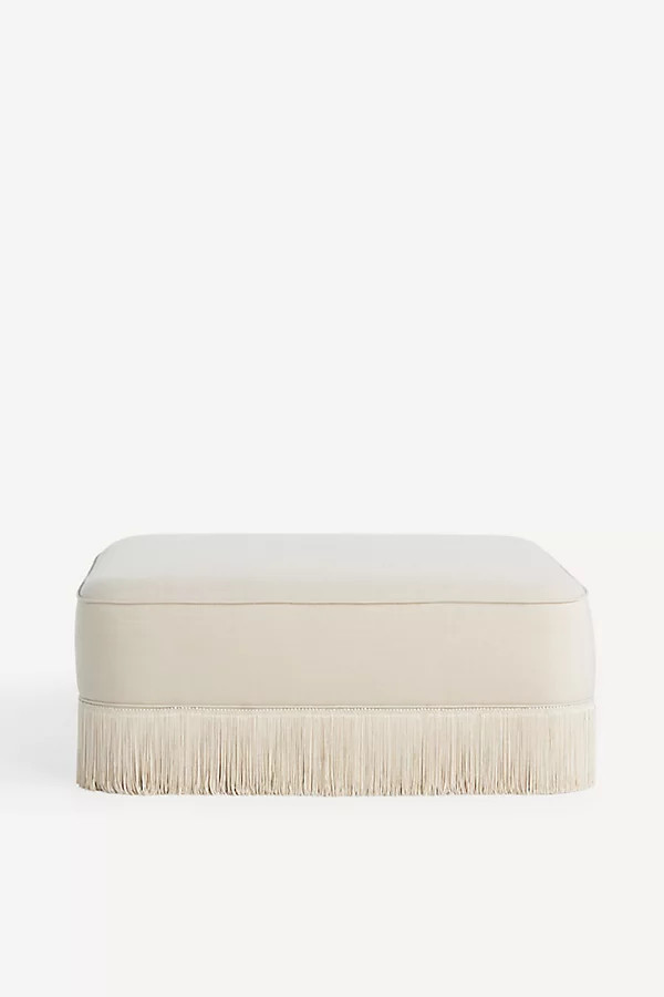 Sinclair Fringe Ottoman | Anthropologie (US)
