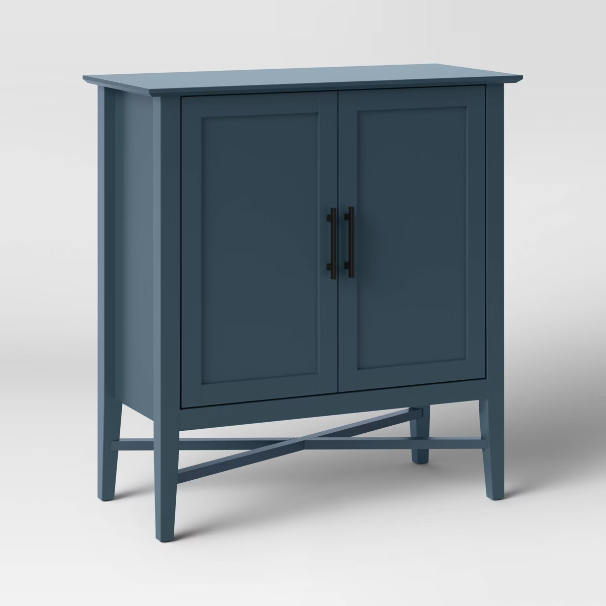Elloree Storage Cabinet Navy - Threshold™: Home Office Organizer with Divided Interior, Pine Fr... | Target