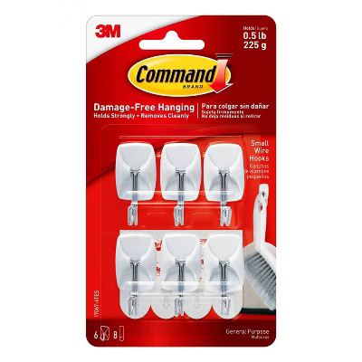 Command Small Wire Hooks Value Pack, Damage Free Hanging of Christmas Decorations, 6 Hooks | Target