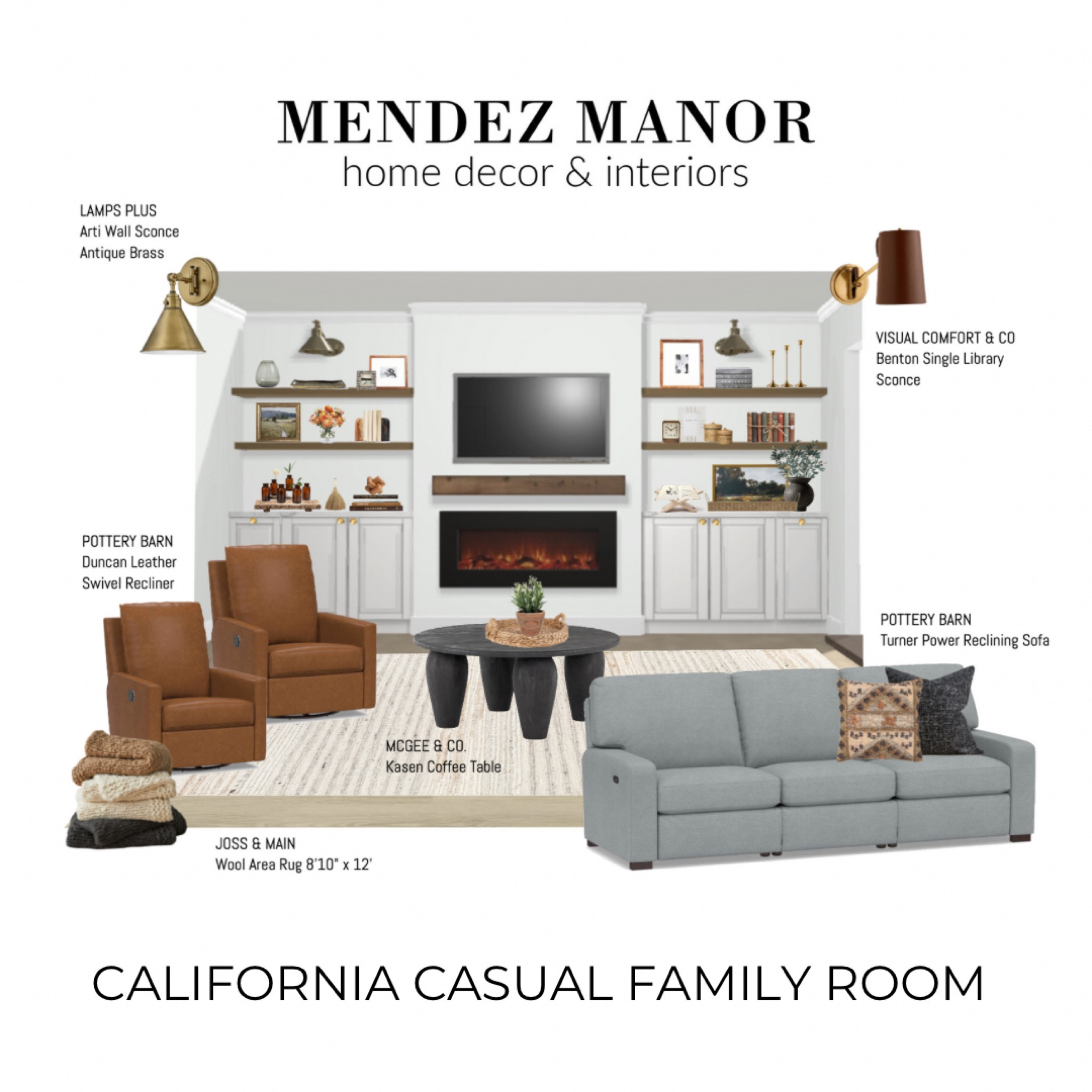 Another design option for my client’s family room renovation. 

#homedecor #familyroom #furniture #house #ltkhome #reclinercouch #reclinersofa #recliner #swivelrecliner