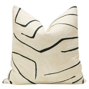 GRAFFITO LINEN ONYX PILLOW | CC and Mike The Shop