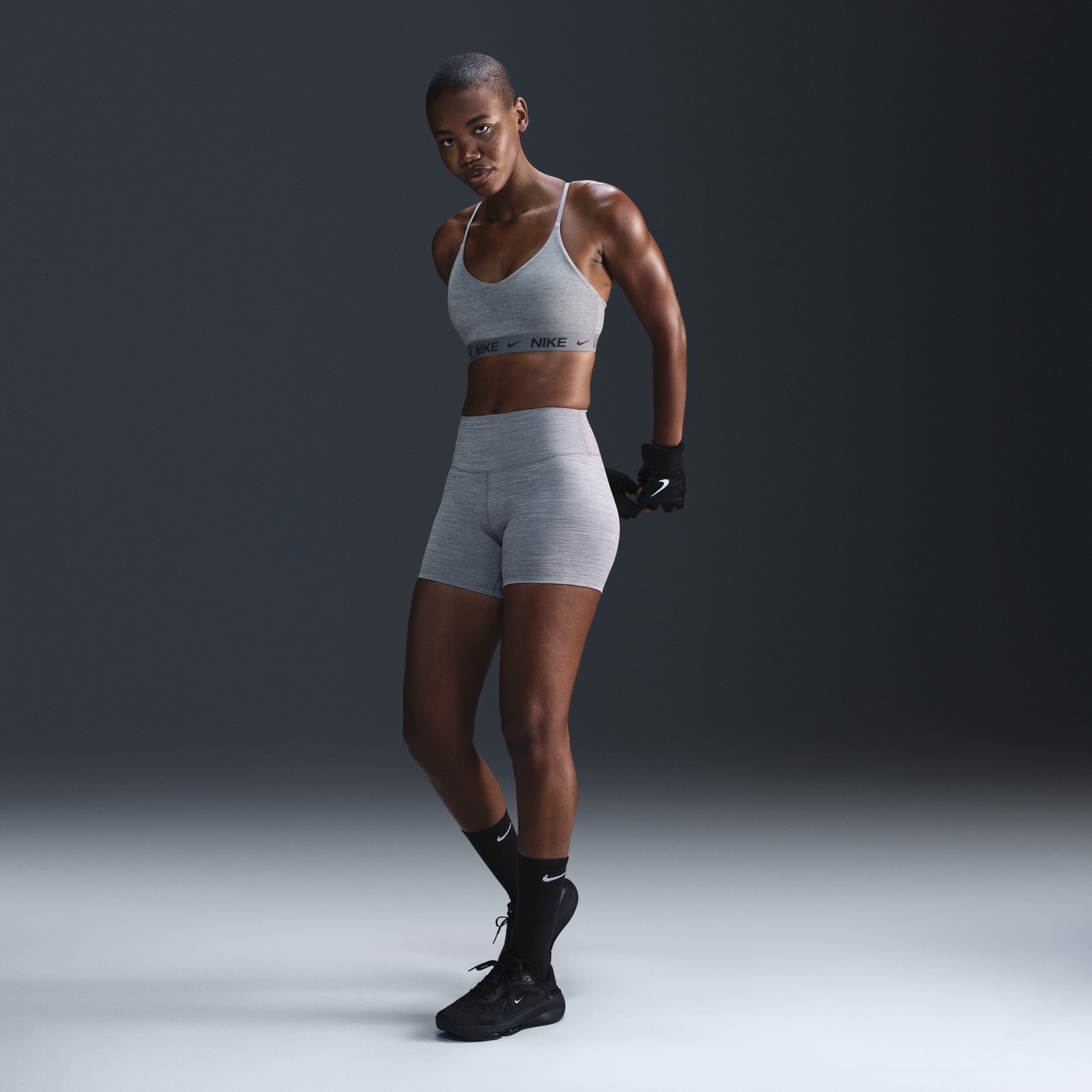 Nike Women's One High-Waisted 5" Biker Shorts in Grey | FN3211-084 | Nike (US)