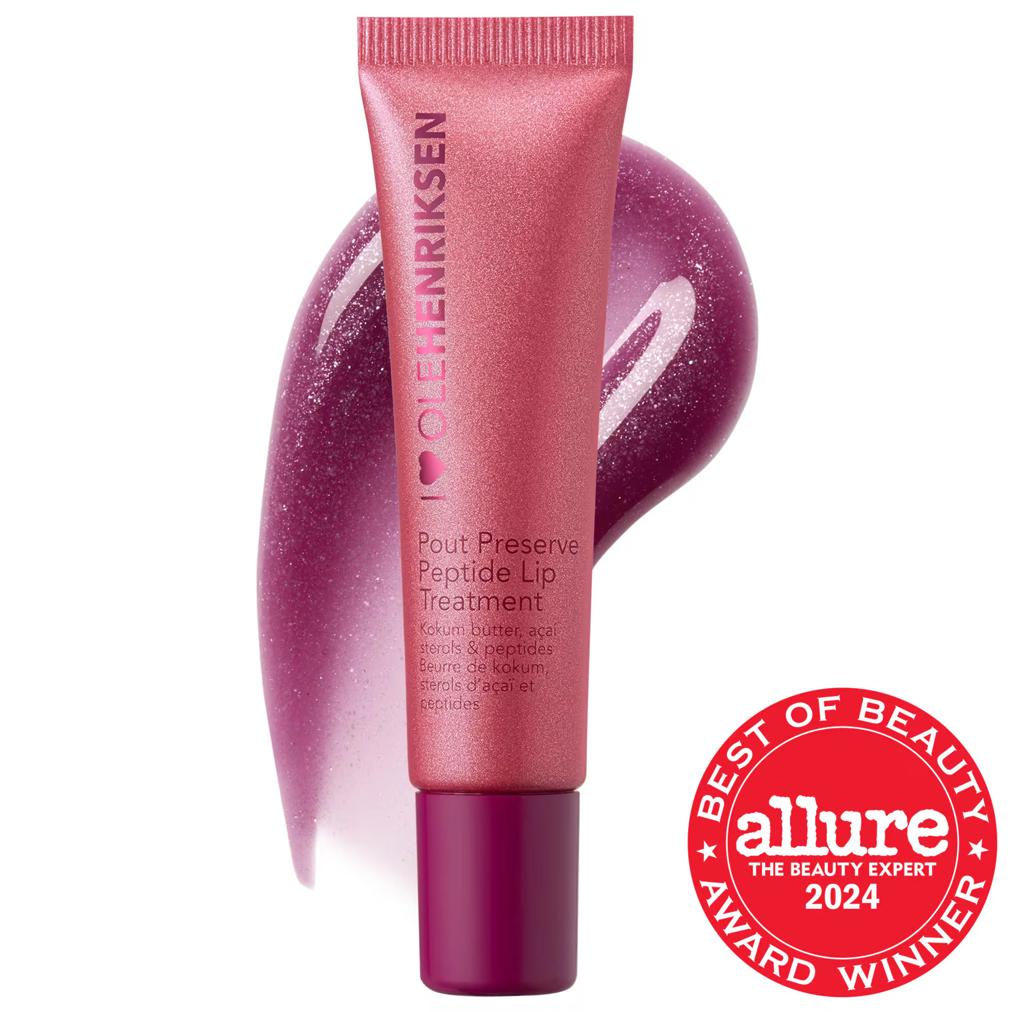 OLEHENRIKSEN Pout Preserve Hydrating Peptide Lip Treatment Lingonberry Jam Glimmer 0.4 oz / 12 ml | Sephora (US)