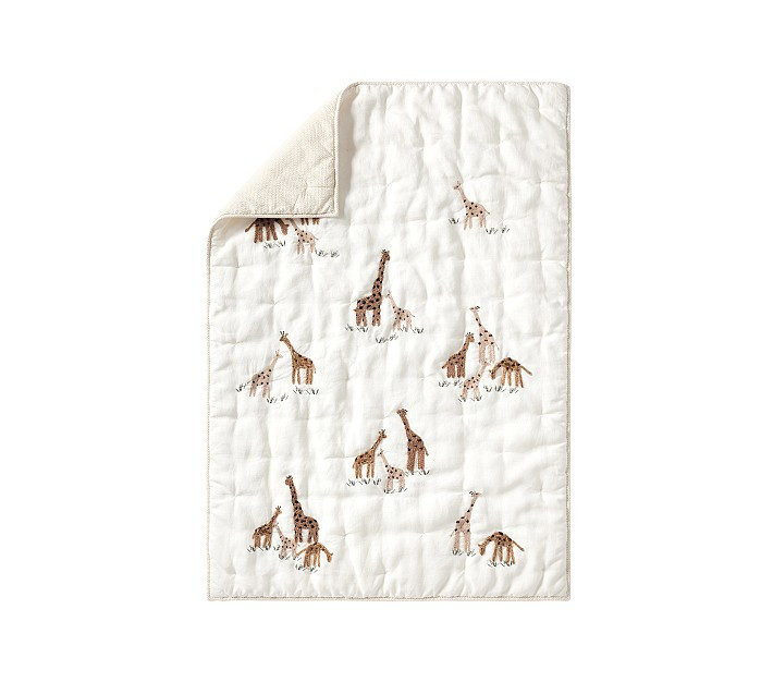 Goldie Giraffe Baby Quilt | Pottery Barn Kids