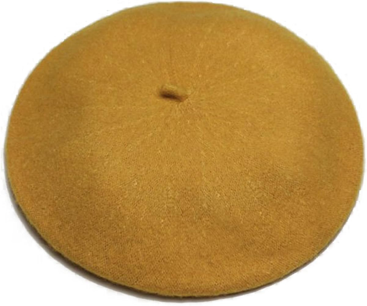 French Beret - Wool Solid Color Womens Beanie Cap Hat | Amazon (US)