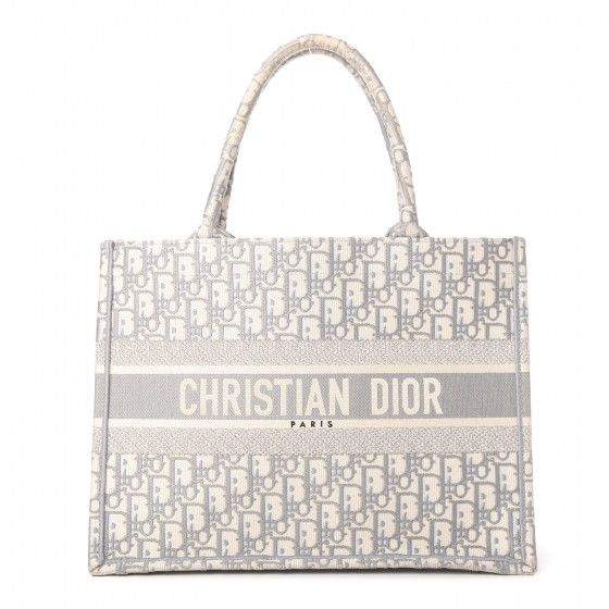 CHRISTIAN DIOR

Oblique Small Book Tote Grey | Fashionphile