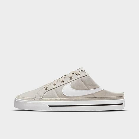 Nike Women's Court Legacy Mule Casual Shoes in Beige/Cream II Size 8.0 Canvas | Finish Line (US)