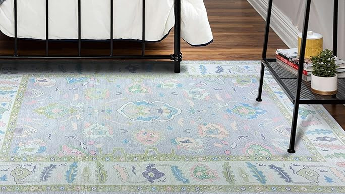 Modern Oushak Rug, Vintage Turkish Colorful Oriental Antique Inspired Area Rugs, Luxury Living Ro... | Amazon (US)