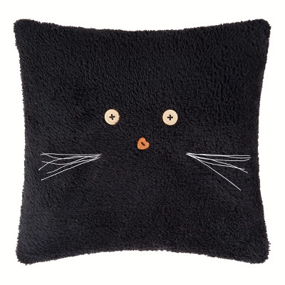 Gallerie II 12" x 12" Black Cat Halloween Throw Pillow | Target