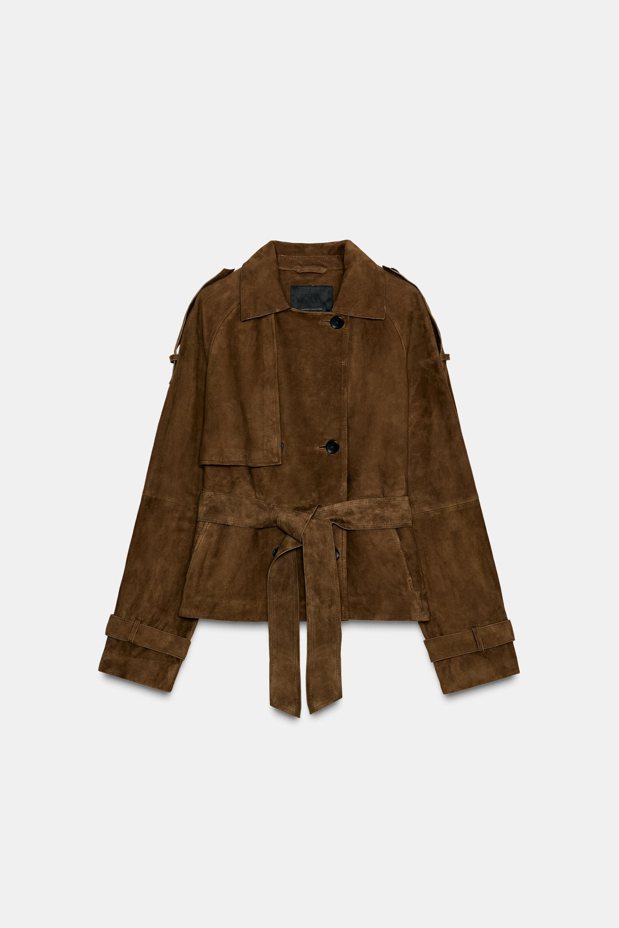 SHORT SUEDE TRENCH COAT ZW COLLECTION LIMITED EDITION | Zara US
