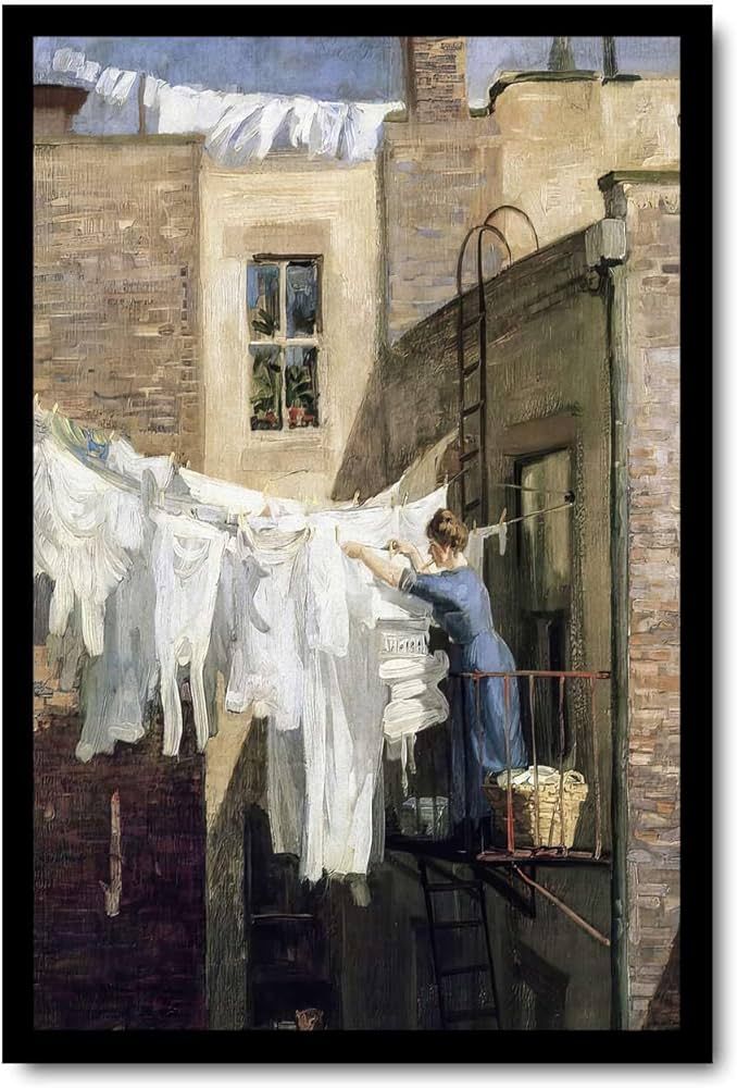 Canvas Art Posters and Wall Art Picture Prints Laundry Room Print Vintage Painting Laundry Wall A... | Amazon (US)