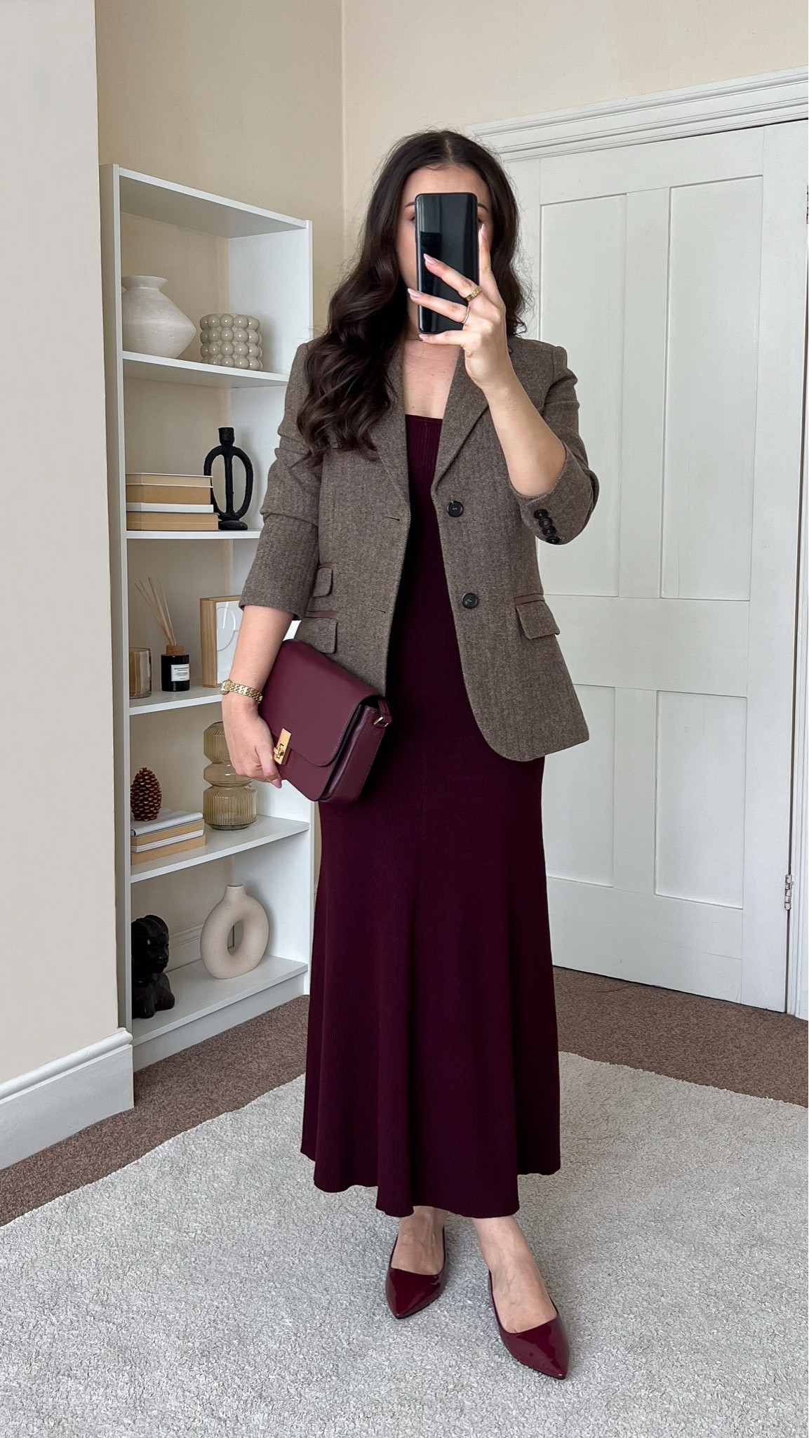 Smart casual transitional outfit. Dress is H&M, wearing size S. Blazer is Goelia, wearing size M. 

#LTKautumn #LTKstyletip #LTKuk