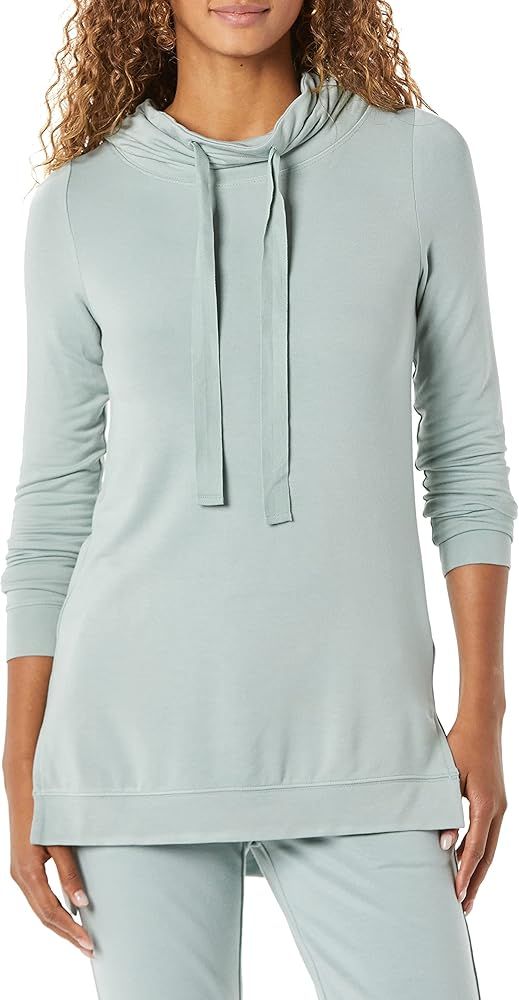 Daily Ritual Women's Supersoft Terry Funnel-Neck Tunic | Amazon (US)
