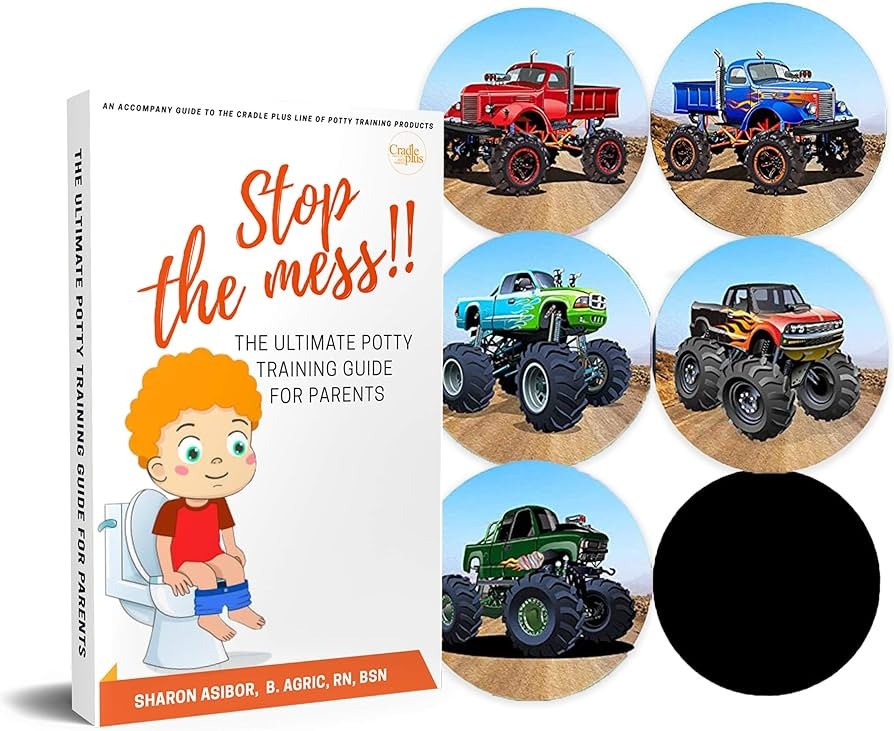 Potty Training Seat Magic Sticker |Monster Truck toddler Potty Training Toilet Color Changing Sti... | Amazon (US)