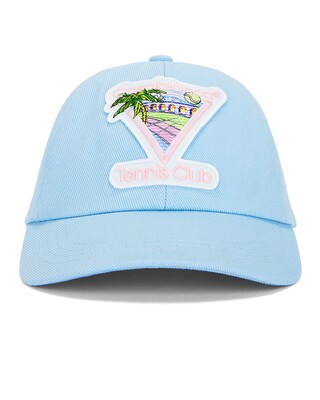 Casablanca Tennis Club Embroidered Cap in Tennis Club Icon | FWRD | FWRD 