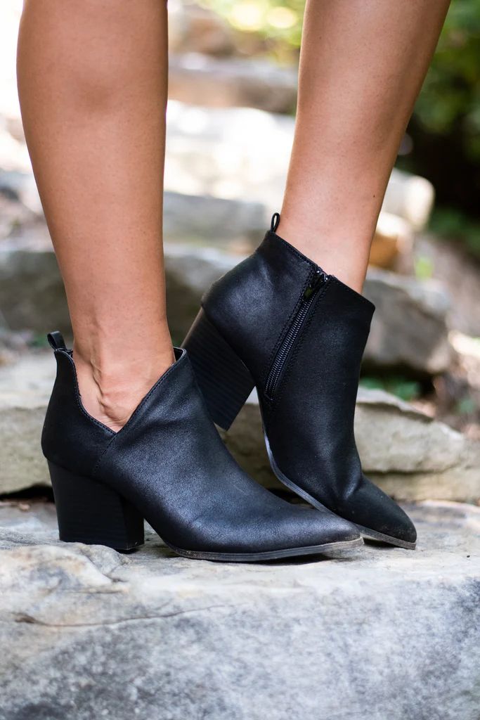 On This Day Black Heeled Booties | The Mint Julep Boutique