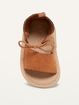 Scalloped Faux-Suede Gladiator Sandals for Baby | Old Navy (US)