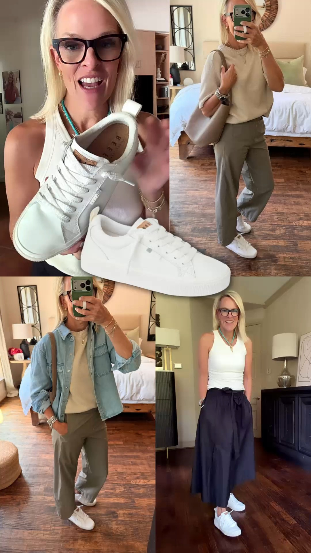After wearing these all over Europe, I can confidently say they’re worth packing. These white sneakers are comfortable enough for full days of walking, but polished enough to wear with everything from olive pants and denim to a midi skirt.

💡 LTK MADE EASY
❤️ Heart = Support my posts!
🔖 Save = Get sale & restock alerts
📋 Lists = Keep favorites organized
📲 Share = Send lists and products to a friend. Hello, Christmas List!
💬 Comment = Ask me anything about what I’m wearing.:-)

#LTKootd #LTKOver40