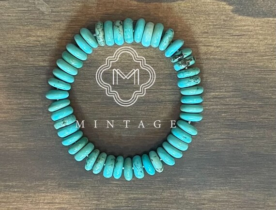 Cheyenne Collection - The Salado Turquoise Disc Bracelet | Etsy (US)