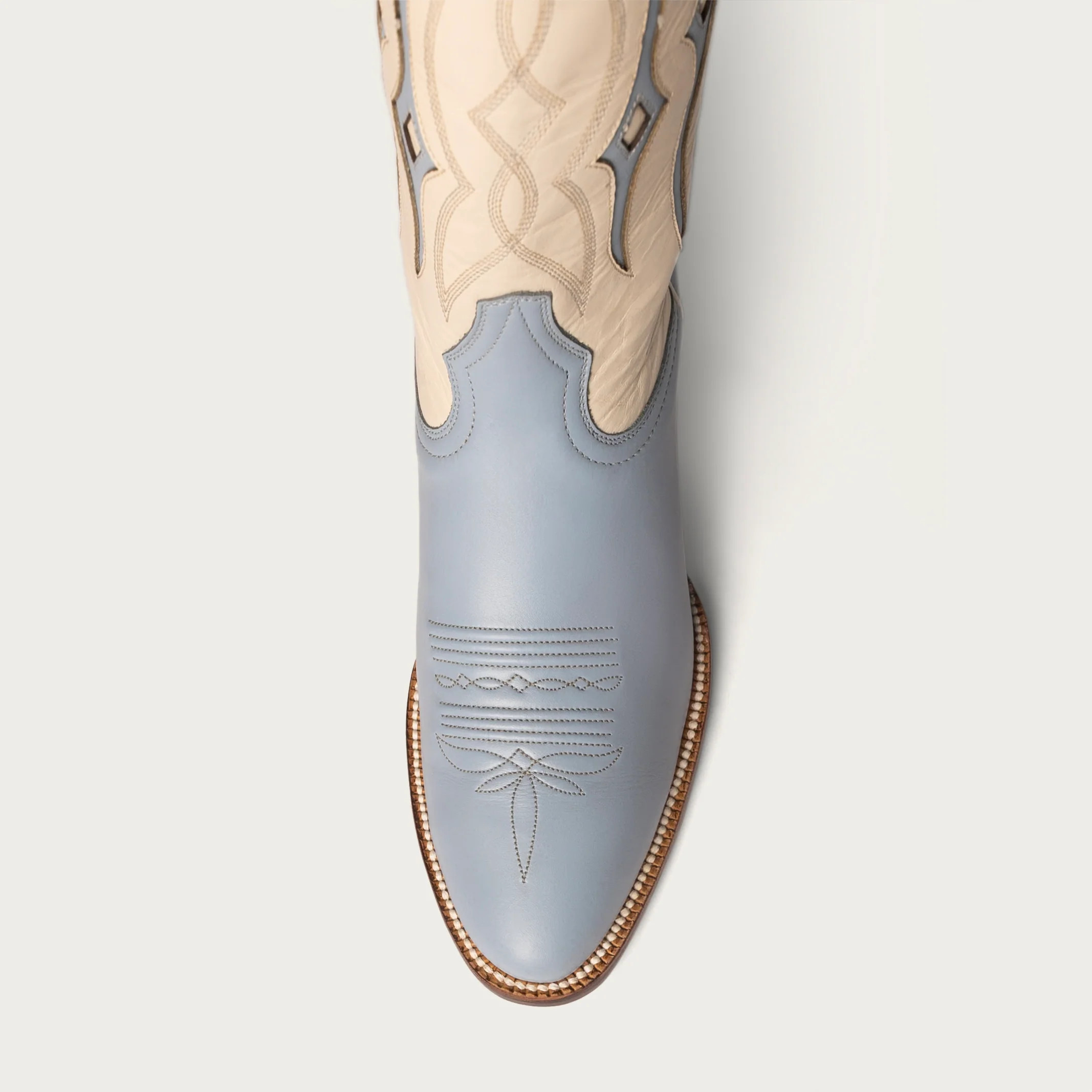 The Austin Boot Bone and Powder Blue | CITY Boots