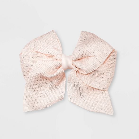 Girls' Shimmer Bow Clip - Cat & Jack™ Rose Gold | Target