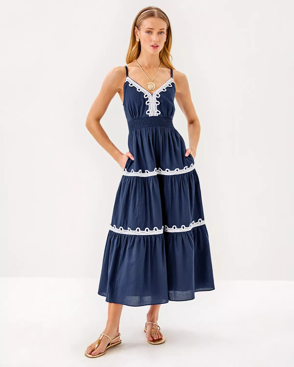 Zanna Cotton Midi Dress | Lilly Pulitzer