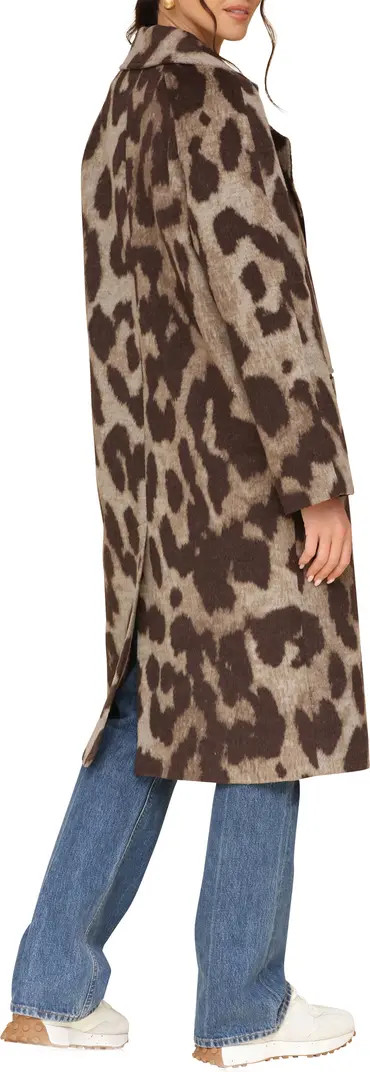 Avec Les Filles Leopard Print Walker Coat | Nordstrom | Nordstrom
